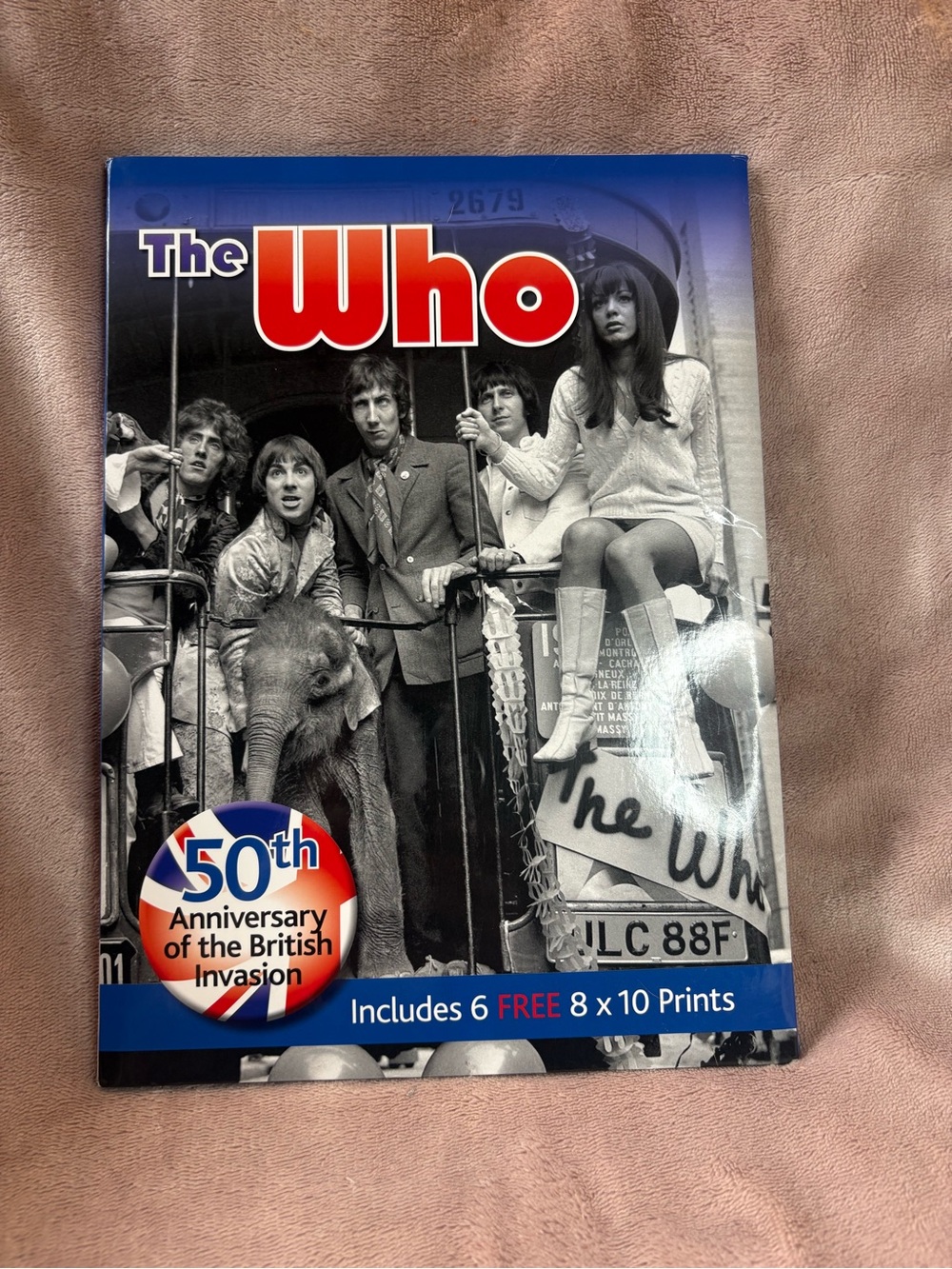 The Who 50th Anniversary British Invasion Book + 6 Sealed 8x10 Prints